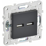 фото Розетка USB IEK SK-U21-D31-K48