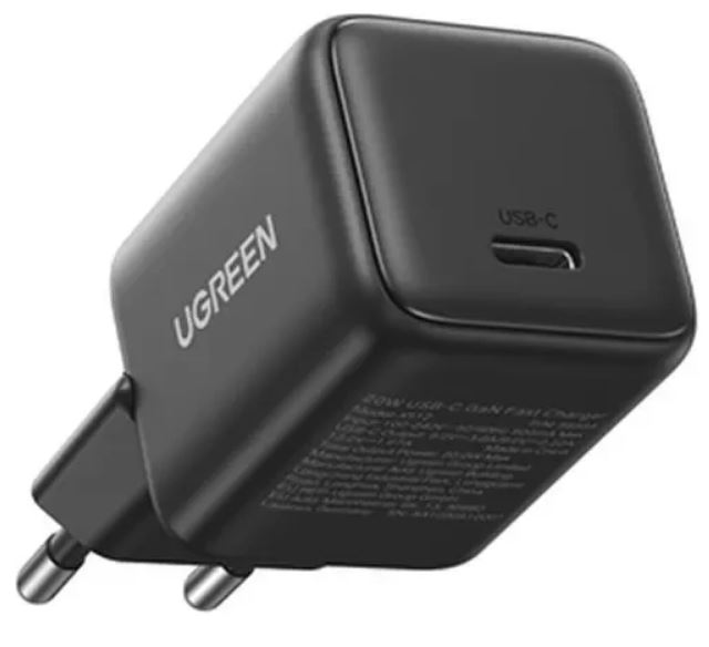 

Зарядное устройство сетевое UGREEN X512 55528_ mini 20W USB-C GaN Fast Charger EU. цвет: серый, X512