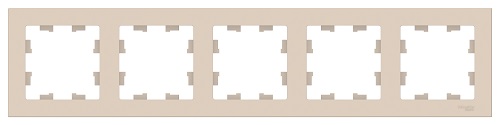 

Рамка Schneider Electric ATN000205 AtlasDesign, 5-постовая, универсальная, бежевая, ATN000205
