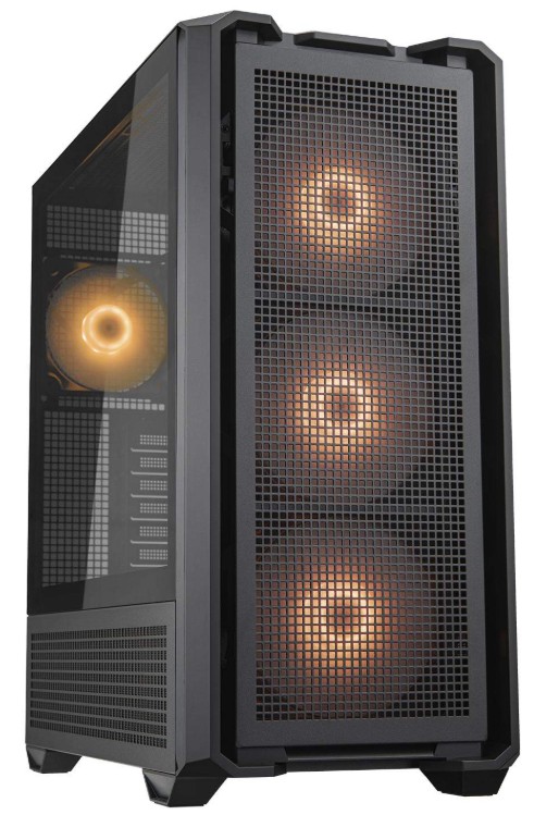 Корпус eATX Cougar MX600 RGB черный, без БП, боковая панель из закалённого стекла, 2*USB 3.2, USB Type-C