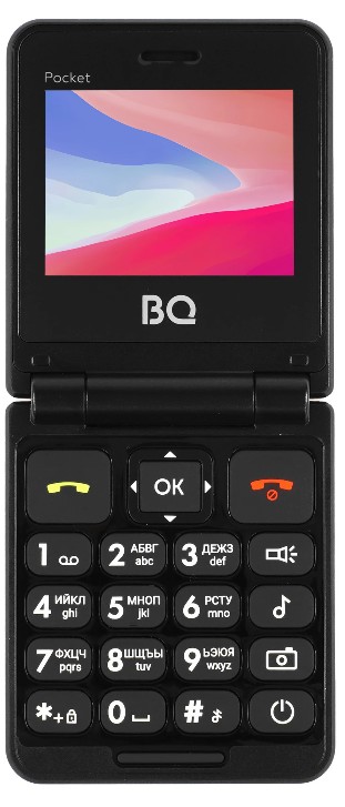 

Мобильный телефон BQ 2456 Pocket Red 2.4", BT, 0.08MP, SIM: 2*Nano, крупные кнопки, 1000 mAh, 2456 Pocket Red
