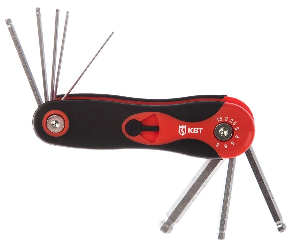 

Набор ключей КВТ 80957 шестигранных с шаром НТК-Ш-08 серия KBT-PROFESSIONAL, 80957