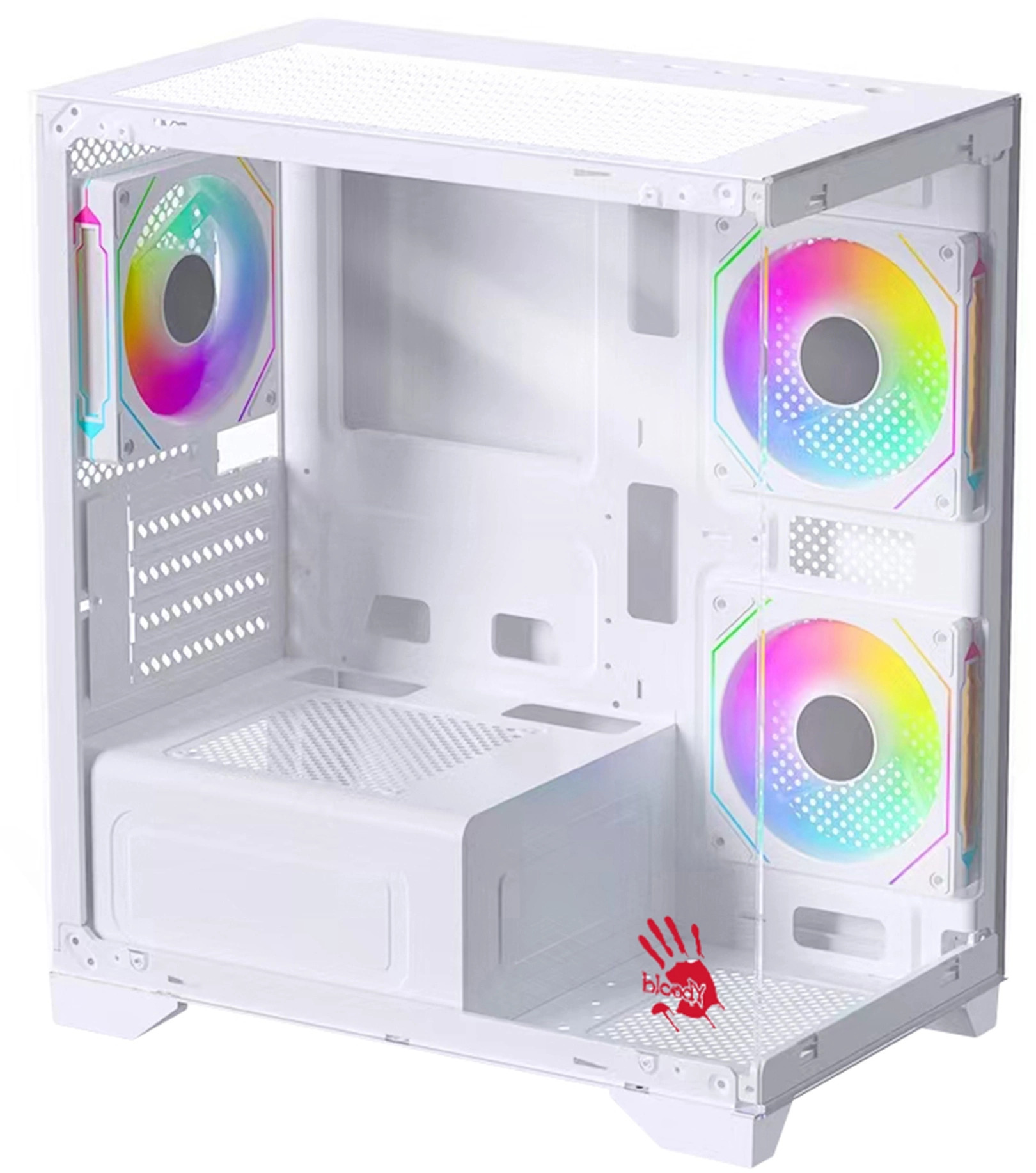 

Корпус mATX Bloody BD-CC103F белый, без БП, USB 2.0, USB 3.0, BD-CC103F