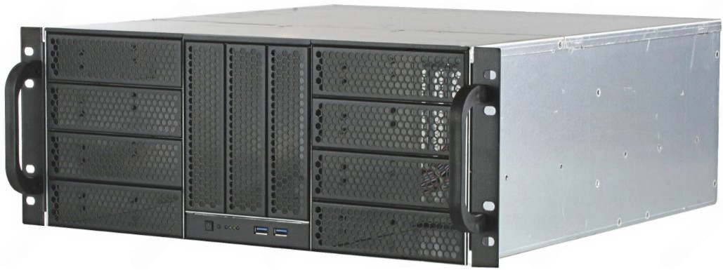 

Корпус серверный 4U Procase RE411-D11H0-FA-55 11*5.25", черный, без блока питания, MB ATX 12"x9,6", RE411-D11H0-FA-55