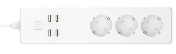 

Сетевой фильтр Rubetek RE-3310 с WiFi, 3 AC розетки+4 USB, 1.8м, RE-3310