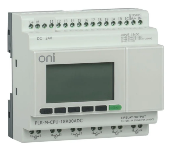Изображение товара Программируемый контроллер ONI PLR-M-CPU-18R00ADC для автоматизации