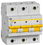фото Автоматический выключатель IEK MVA43-3-100-D