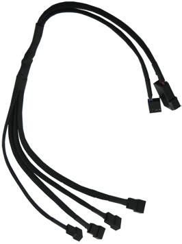 

Разветвитель GELID CA-PWM-03 входного сигнала PWM от материнской платы для управления до 4х PWM вентиляторов, CA-PWM-03