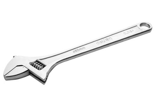 Изображение товара Разводной ключ Deli DL018A 450 мм для дома и профиспользования
