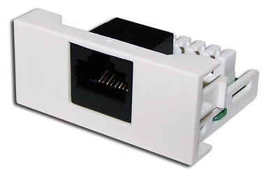 

Розетка Mosaic Lanmaster LAN-WA-LP-45/6-WH 22.5x45 1xRJ-45 Cat.6, белая, LAN-WA-LP-45/6-WH