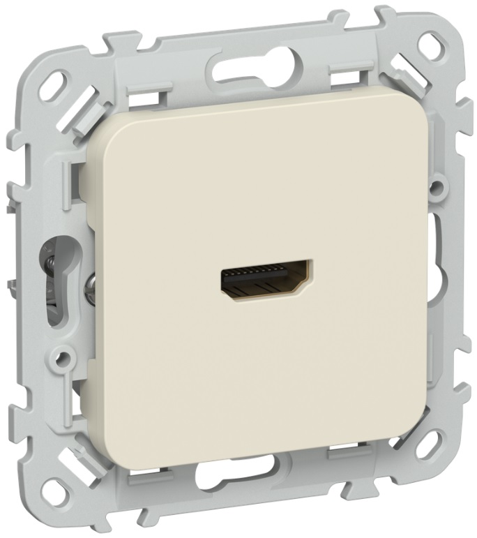 

Розетка HDMI IEK FI-H10-K86 FLITE РШДМА-ФлСл сливочный, FI-H10-K86