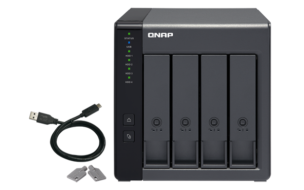 

Модуль расширения USB 3.0 QNAP TR-004 4 отсека 3,5"/2,5", с поддержкой аппаратного RAID, настольное исполнение. Для NAS и PC, TR-004