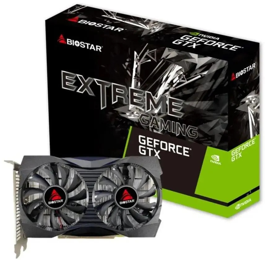 

Видеокарта PCI-E Biostar GeForce GTX 1050 (VN1055XF41) 4GB GDDR5 128bit 14nm 1455/7000MHz DVI HMI DP, GeForce GTX 1050 (VN1055XF41)