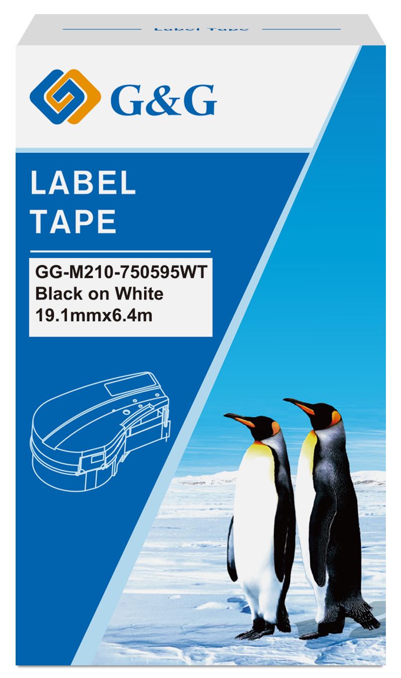 

Картридж ленточный G&G GG-M210-750595WT черный на белом 19.1x6.4 для Brady M210/M211/M210-LAB, GG-M210-750595WT