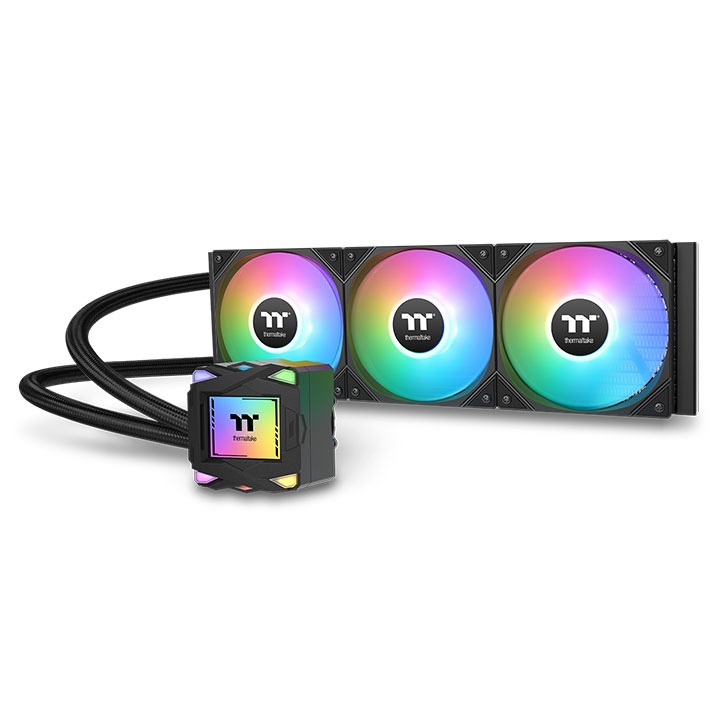 

Система охлаждения жидкостная Thermaltake LA360 ARGB CL-W459-PL12SW-A LGA1200/1700/1851/AM4/AM5 (360W, 3*120mm, 600-2500rpm, 79.3CFM, 38.35dBa), LA360 ARGB