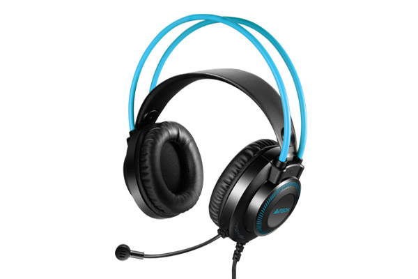 фото Проводные наушники A4Tech Fstyler FH200U, Проводной, Охватывающие, Серый, [FH200U BLUE]