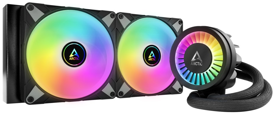 

Система охлаждения жидкостная ARCTIC Cooling Liquid Freezer III-280 A-RGB Black ACFRE00143A LGA1700/AM4/AM5 (2*140mm fan, 200-1900 rpm, 69.90CFM, 4-Pi, Liquid Freezer III-280 A-RGB Black