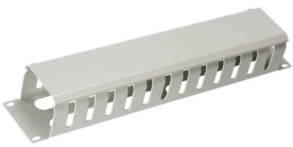 Изображение товара Кабельный организа́тор Cabeus JB07-2U-GY для шкафа с крышкой, 2U