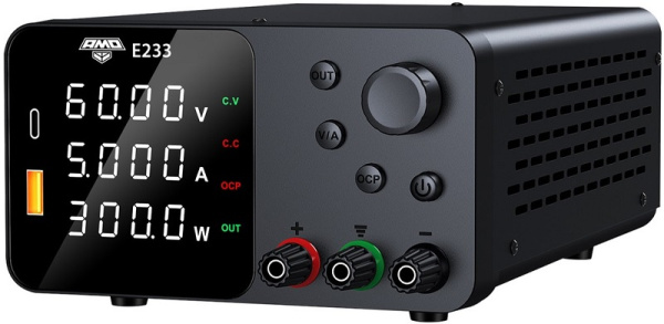 Изображение товара Источник питания лабораторный AMO E233 регулируемый 60 В 5 А 300 Вт