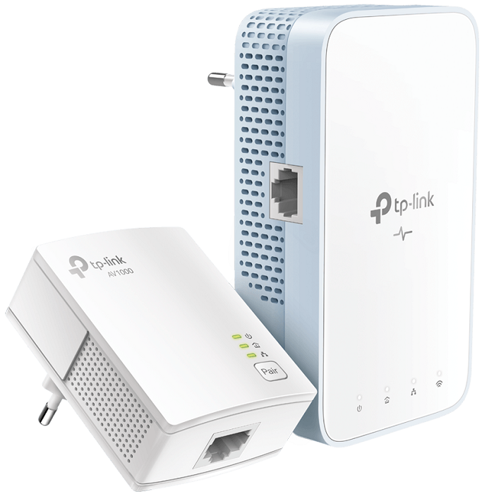 

Комплект адаптеров Powerline TP-LINK TL-WPA7517KIT AV1000, 300 Мбит/с на 2,4 ГГц + 433 Мбит/с на 5 ГГц, Powerline 1000 Мбит/с, TL-PA7017, TL-WPA7517, TL-WPA7517KIT