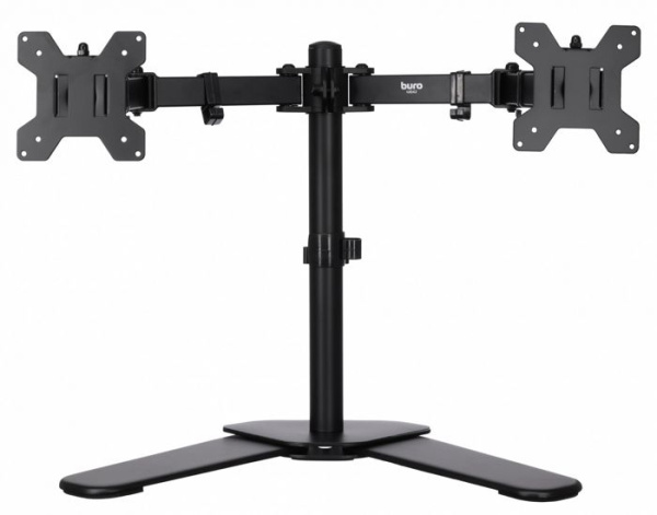 Изображение товара Кронштейн для двух мониторов Buro M042 настольный регулируемый гимн