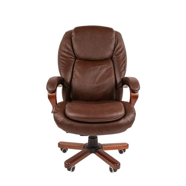 

Кресло офисное Chairman 408 7163870 Россия нат.кожа/экокожа коричневая (мультиблок), 408
