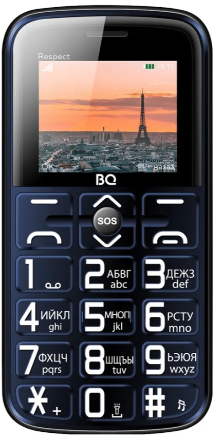 

Мобильный телефон BQ 1851 Respect Blue 1.77 ", BT, 0.08MP, SIM: 2, 1400 mAh, 1851 Respect Blue