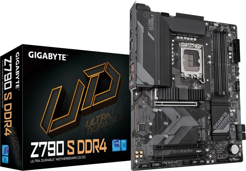 

Материнская плата ATX GIGABYTE Z790 S DDR4 (LGA1700, Z790, 4*DDR4(5333), 4*SATA 6G RAID, M.2, 3*PCIe, 6*USB 3.2, 4*USB 2.0, USB Type-C, HDMI), Z790 S DDR4