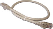 фото Кабель патч-корд UTP 6 кат. 0,5м.  Lanmaster LAN6-45-45-0.5-GY