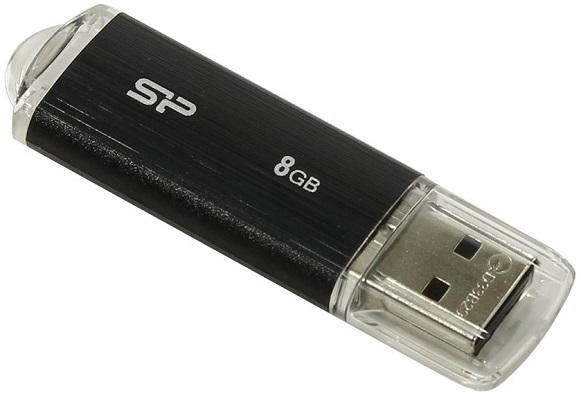 

Накопитель USB 2.0 8GB Silicon Power Ultima U02 SP008GBUF2U02V1K чёрный, Ultima U02