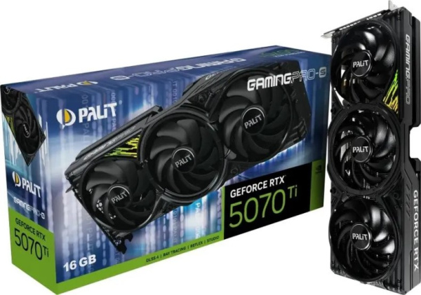 фото Видеокарта Palit GeForce RTX 5070 TI GAMINGPRO-S (NE7507T019T2-GB2031U) в Уфе