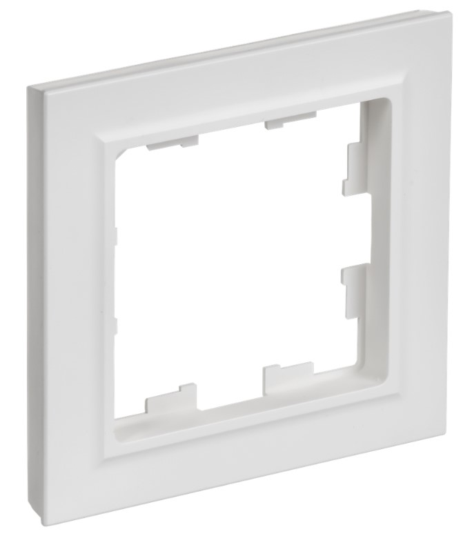 

Рамка одинарная IEK BR-M12-K91 BRITE РУ-1-БрАБ арктический белый, BR-M12-K91