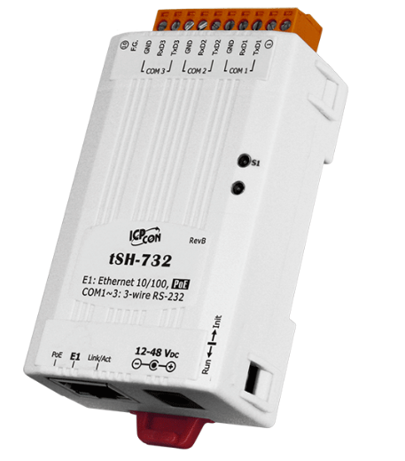 

Преобразователь ICP DAS tSH-732 Tiny Serial Port Sharer with PoE and 3 RS-232 Ports (RoHS), tSH-732