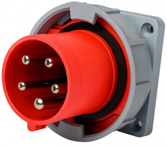 Изображение товара Вилка электропитания DEKraft 26244DEK 5-полюсная для временных сетей 380 В
