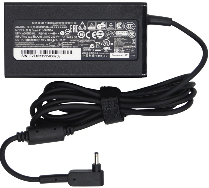 

A11-065N1A-SP Блок питания для Acer 19V 3.42A 65W 3.0x1.1mm, A11-065N1A-SP
