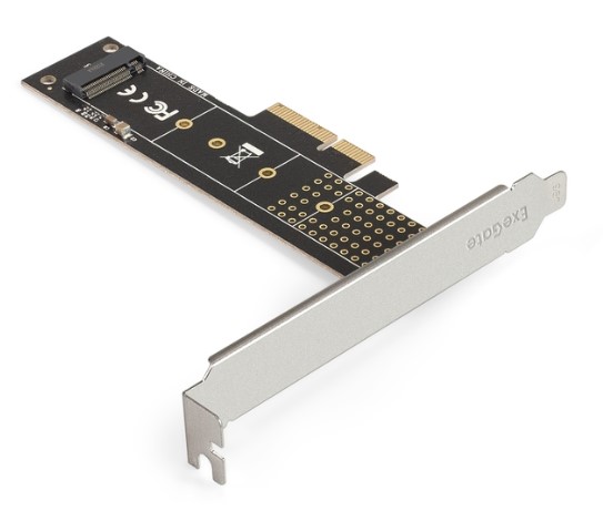 Переходник Exegate EXE-570 EX300629RUS M.2 to PCI-E x4 v3.0 для установки SSD 2230/2242/2260/2280/22110 в слот PCI-E x4