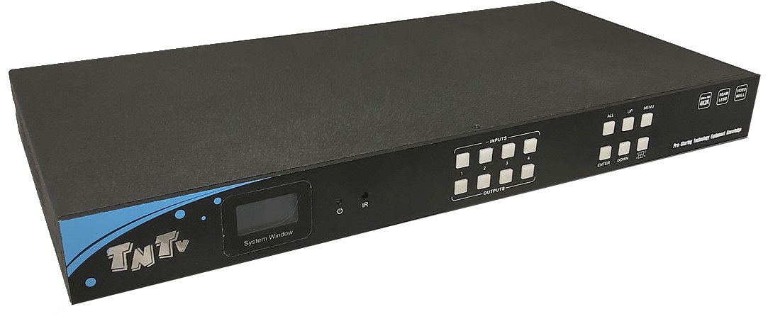 

Переключатель TNTV TNTV/TNT MMS-0404SSHT электрон., HDMI, 4/4 устройства, без шнуров (макс.разр. до 3840 x 2160 30Hz (4:4:4);подд. 3D/DeepColor/HDCP 1, MMS-0404SSHT