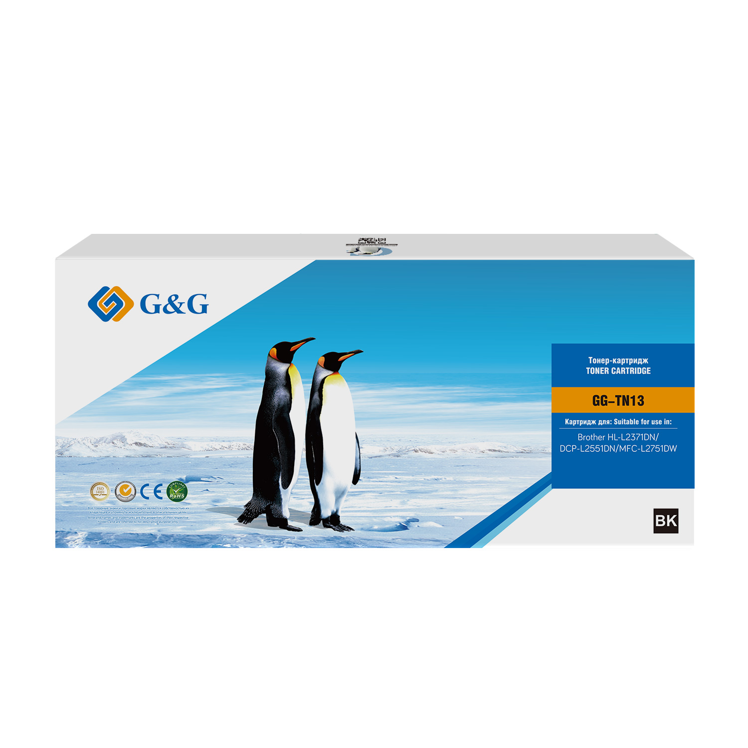 

Тонер-картридж G&G GG-TN13 для Brother HL-2371DN, DCP-L2551DN, MFC-L2751DW (3000стр), GG-TN13