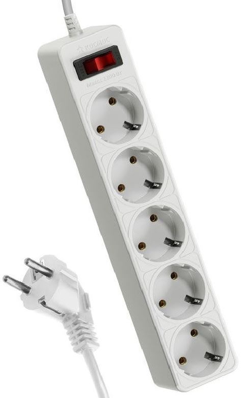 

Сетевой фильтр Космос FKsm3m-5g(W) 5х3м с заземл. 10А IP20 2.2кВт ПВС 3х0.75 с выкл. с индикатором сети белый, FKsm3m-5g(W)