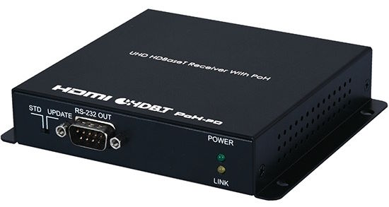 

Приемник Cypress CH-2527RXPL сигналов HDMI 4Kх2K/60, 3D с HDCP 2.2, ИК и RS-232 из витой пары CAT5e с PoH, CH-2527RXPL