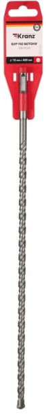 Изображение товара Бур по бетону SDS PLUS Kranz 10 мм 400 мм для перфораторов строительных работ