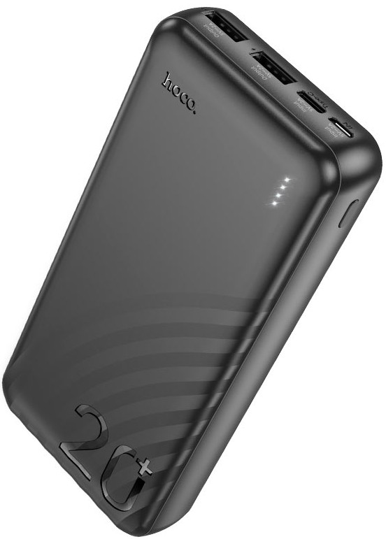 

Аккумулятор внешний портативный Hoco J123A ELEMENT 20000mAh 2A 2xUSB-A черный, J123A ELEMENT