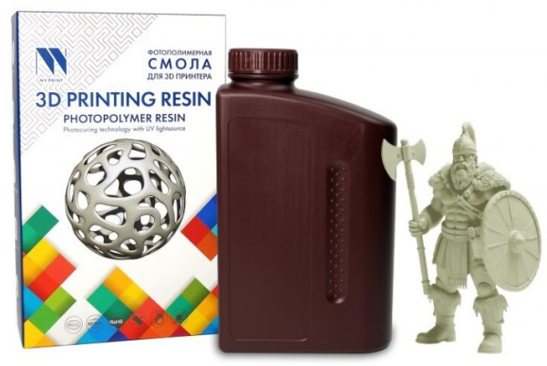 Изображение товара Фотополимерная смола NV-3D-ABS-L-RESIN-CLEAR для 3D-печати прозрачная 1000 г