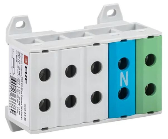 Изображение товара Клемма EKF kvs5-2.5-35 для проводов до 35 мм², на DIN-рейку, 135 А