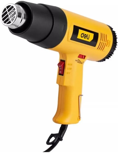 

Фен Deli DL5318 технический (1600Вт, рабочая температура 100...590 град.), DL5318