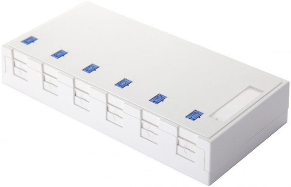 Изображение товара Настенная коробка Eurolan 12B-04-06WT для Keystone модулей со шторками