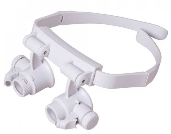 Изображение товара Лупа-очки Levenhuk Zeno Vizor G6 с подсветкой и сменными линзами