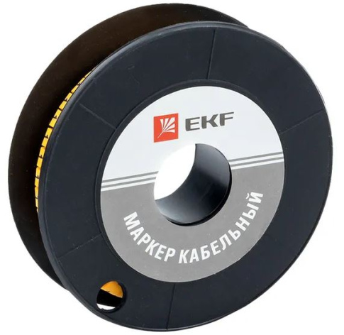 Изображение товара Кабельный маркер EKF plc-KM-2.5-1 для маркировки кабелей и проводов