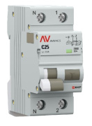 фото Автомат EKF rcbo10-1pn-25C-300-a-av