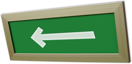 Изображение товара Оповещатель охранно-пожарный световой ПРЕСТИЖ-24 ПРЕМИУМ Стрелка влево